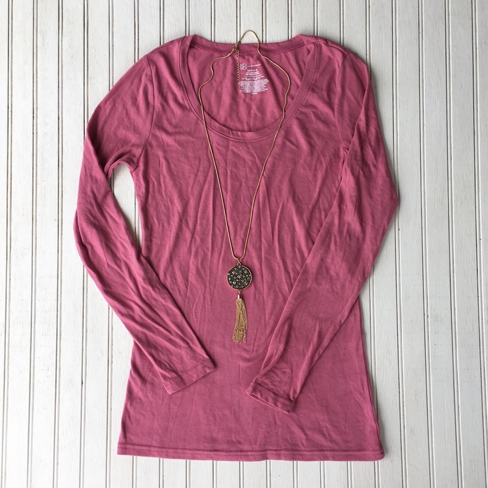 Mauve Long Sleeved Tee